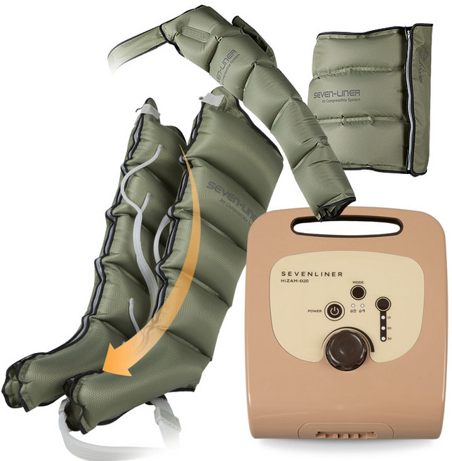 공기압 발 마사지기 세븐라이너 하이잼 020 세트 (HiZAM-020 SET), 하이잼 020 세트 다리+팔+허리 커프 구성