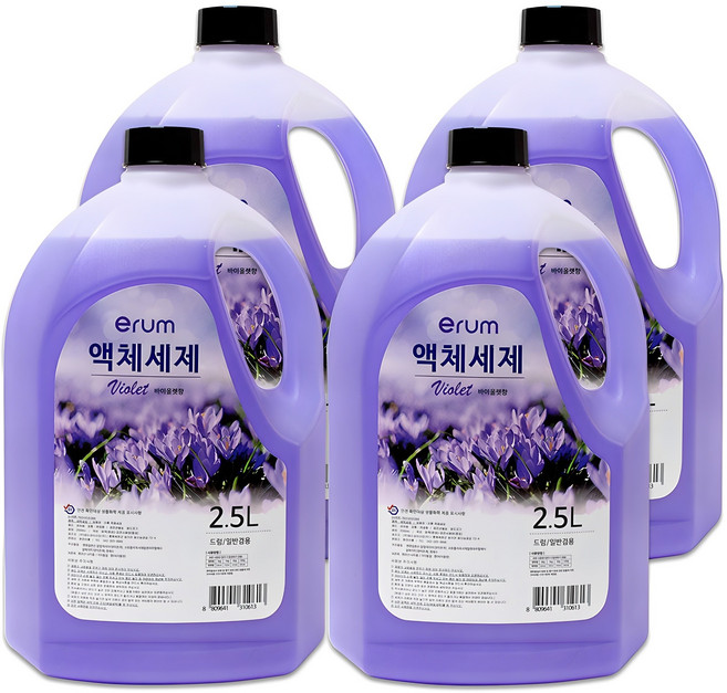 이룸 찌든때 얼룩제거 액체세제 (일반/드럼겸용) 2500ml, 2.5L, 4개