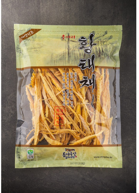 용대리황태 북어채 황태채 가정용 업소용 자연건조, 1개, 200g