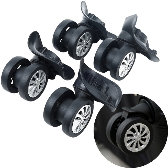 캐리어 바퀴 교체 360도 회전 저소음 여행 출장 가방 셀프 수리 4P