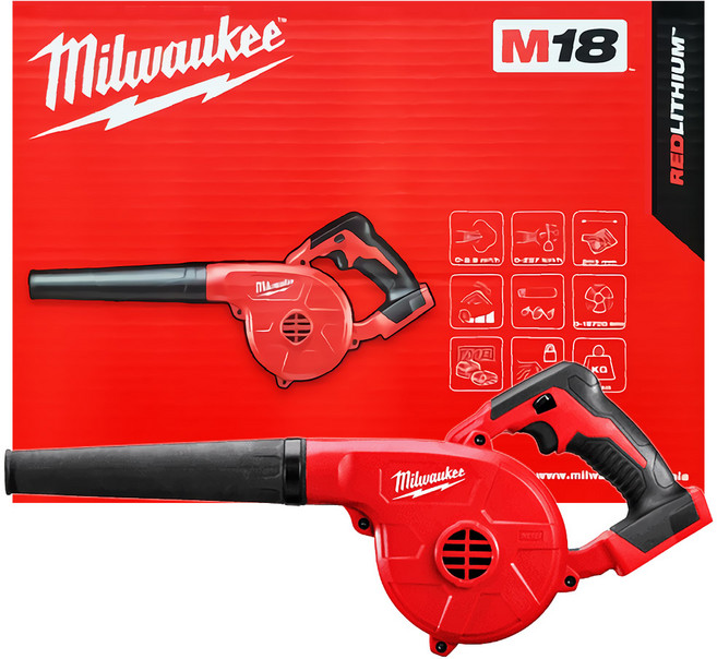 밀워키공식대리점 M18 BBL 18V 무선 송풍기 미니 블로워 충전 낙엽청소기 차량용 세차 캠핑 눈치우는기계 제설기 베어툴, 1개