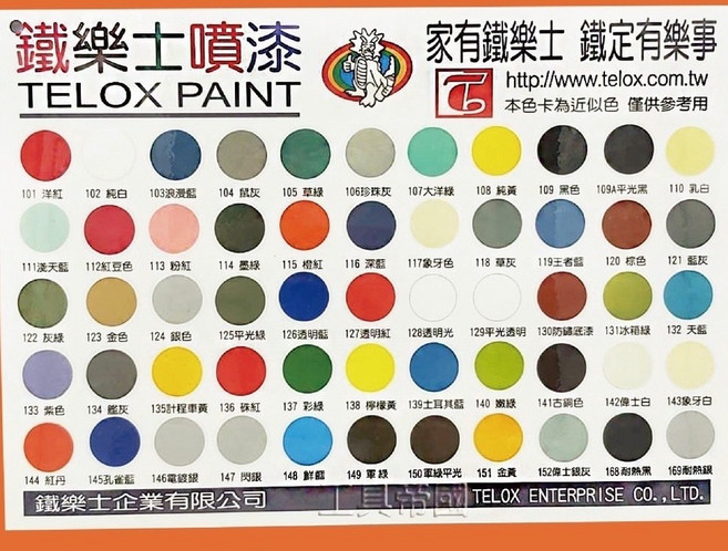 台灣製 Telox 鐵樂士噴漆 自動噴漆 防鏽底漆, 103 浪漫藍, 1個