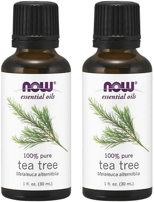 Now Foods 100% 퓨어 티 트리 에센셜 오일, 티트리, 30ml, 2개