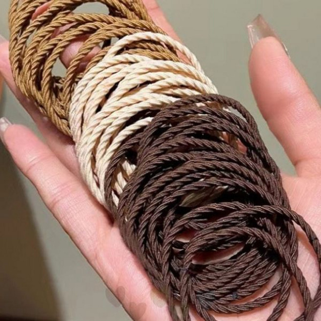 탄력 실리콘 헤어링 다색상 묶음 여성 데일리 헤어 액세서리 고정용 미끄럼방지