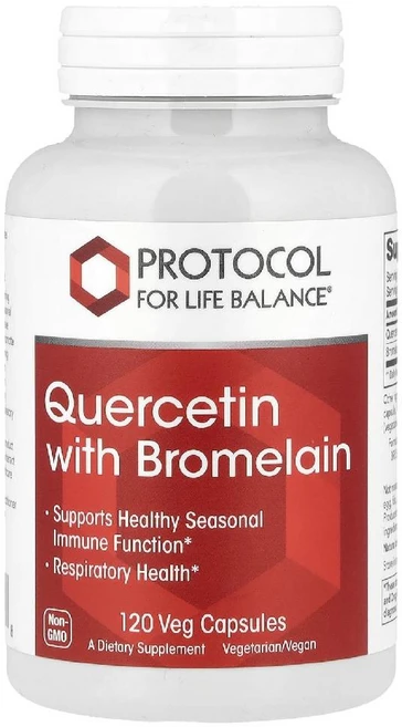 프로토콜 포 라이프 발란스 퀘르세틴 브로멜라인 함유 베지 캡슐 120정, 1개 - 쿠팡