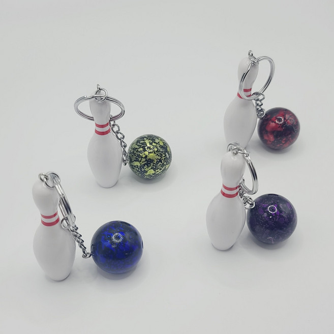 패션소품 볼링핀 모양 열쇠고리