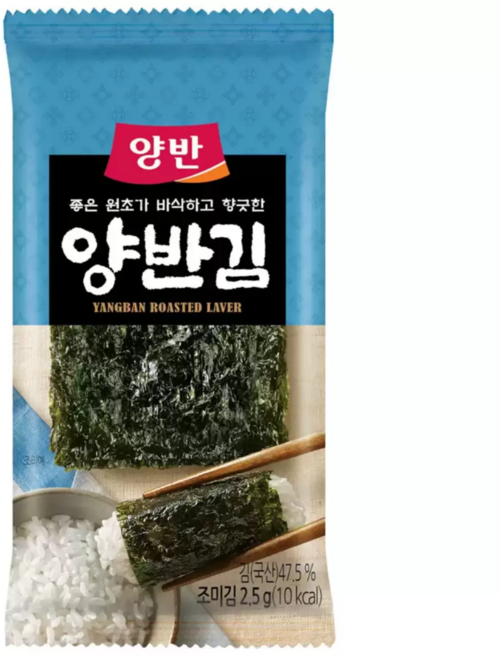 양반김 2.5g x 96봉, 240g, 1개