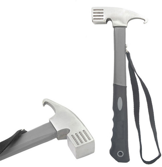 캠핑 텐트 타프 공구 단조팩 파운딩 팩망치 스틸 탄소강 해머 망치, 1개