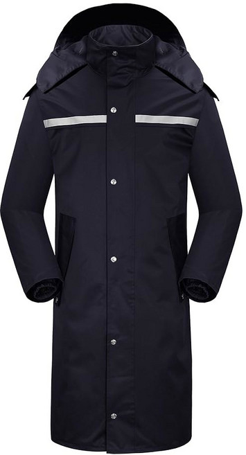 MADHERO 남성용 패커블 후드 푸퍼 방수 네이비 경량 재킷 M 푹신한