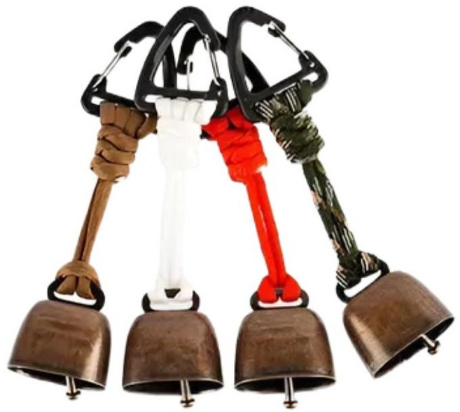 트래킹 캠핑 등산용 카라비너 배낭 종 등산 벨 1+1 세트 랜덤색상, 2개, 1단, 랜덤 삼각형