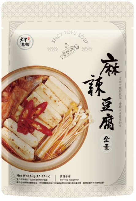 大同仕他 麻辣豆腐鍋 (全素) 450g, 1個