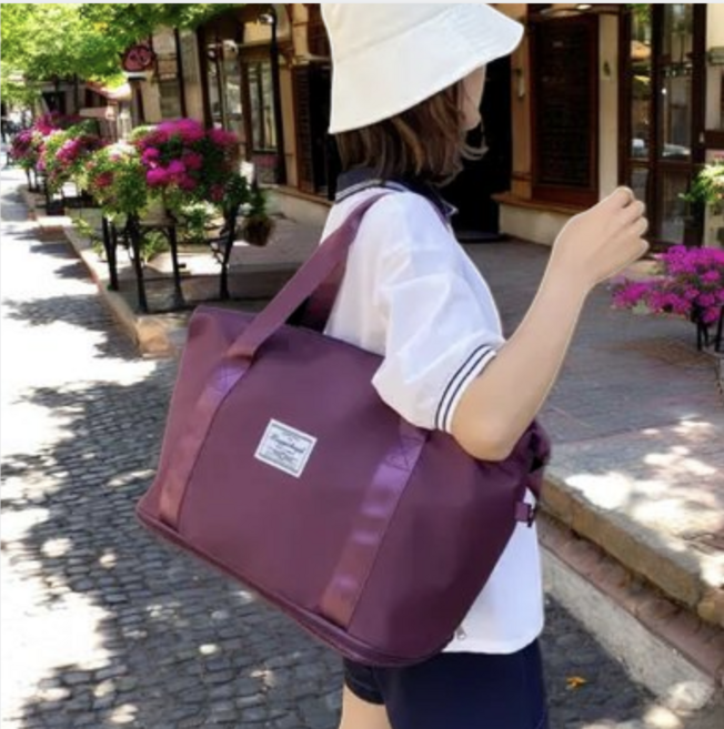 보니 여행용 캐리어 결합 남녀공용 보스턴백 확장 가방