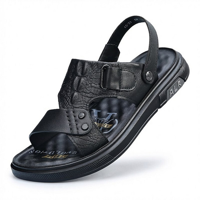 [ 보이앤맨 ] 천연소가죽 남자 샌들 남성 편한 여름 센들 캐주얼 슈즈 신발 ( 사이즈 235/240/245/250/255/260/265/270/275/280/285 )