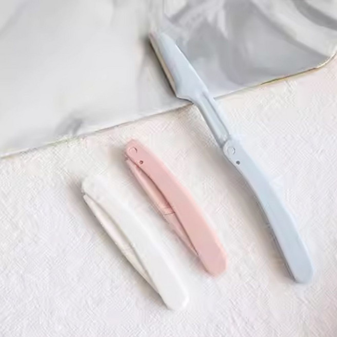 눈썹칼 접이식 정리칼 눈썹손질 케이스포함 3개 세트xha32xLp