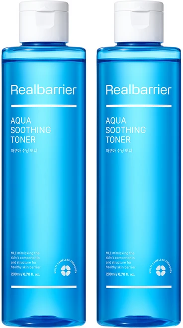 리얼베리어 아쿠아 수딩 토너, 200ml, 2개 - 쿠팡