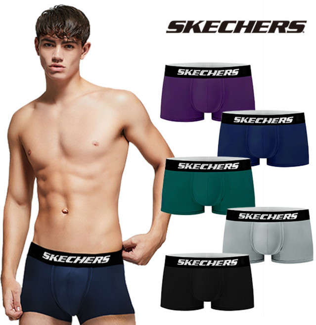 스케쳐스 남자 사각 드로즈 팬티 5장세트