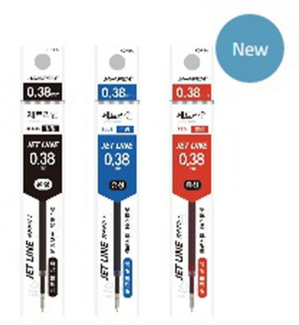 자바펜 자바펜국산 제트라인 리필 볼펜심 단색심, 24개, 1.0mm 제트라인 리필 흑색