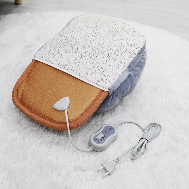 에디토 전기발난로 국내생산 사무실 가정용 발난로 캠핑 풋워머 보온기 히팅패드 발날로, 그레이