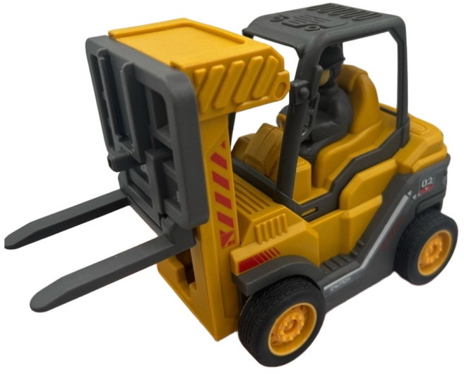 玩具兄妹 現貨! 仿真升降堆高機 工程車玩具 機關可動 仿真工程車 吊車 叉車, 堆高機(附木箱配件)