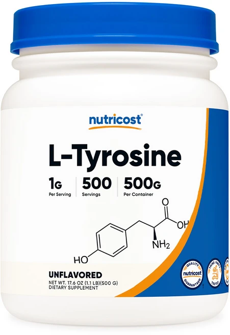 Nutricost L Tyrosine Powder 뉴트리코스트 엘 타이로신 파우더 500g, 1개 - 쿠팡