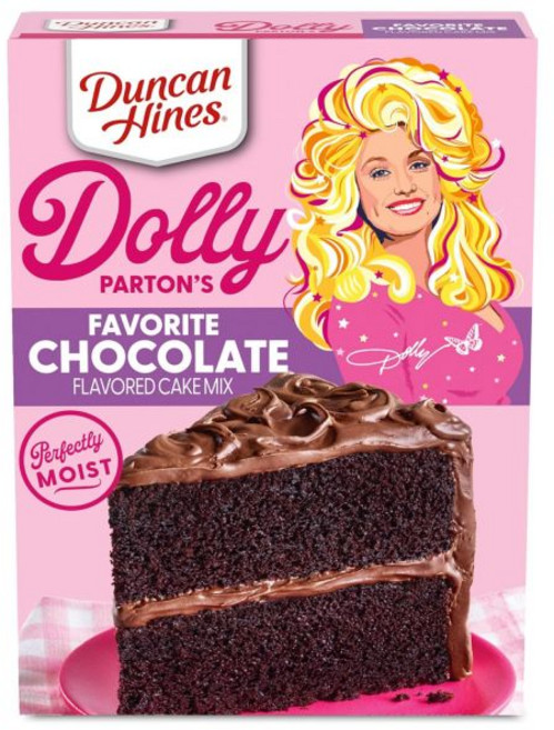 Duncan Hines Dolly Parton이 가장 좋아하는 초콜릿 맛 케이크 믹스 18 oz., 1개