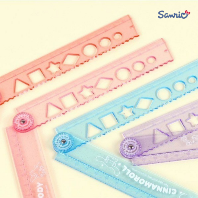 글리즈/ 산리오 캐릭터 모양겹자 30cm, 2개, 마이멜로디 1 + 헬로키티 1