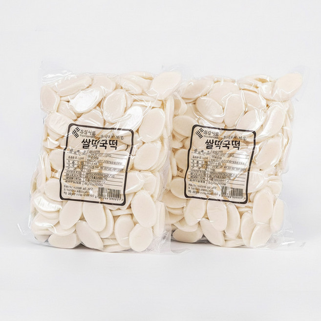 유창식품 우리쌀로 만든 쌀떡꾹떡, 1kg, 2개, 1세트