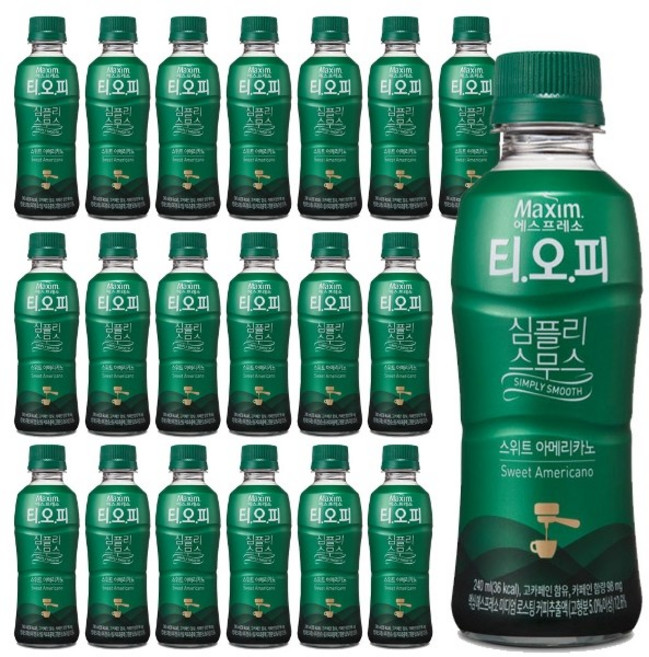 티오피 심플리 스무스 스위트 아메리카노, 240ml, 20개