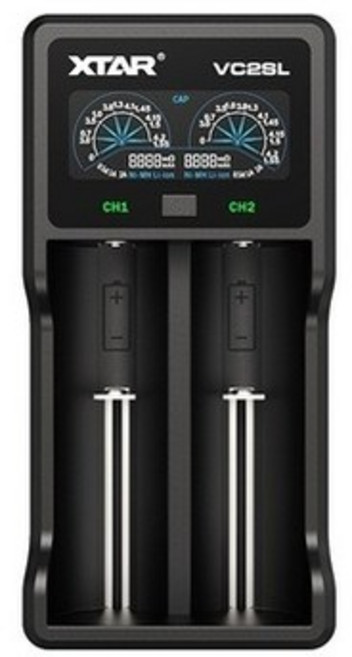 엑스타 VC2SL 허준충전기 18650 21700 배터리 충전기, 1개