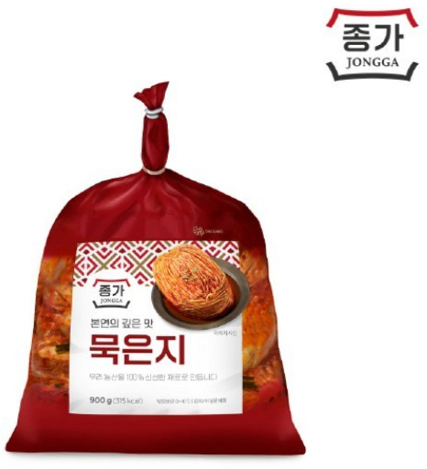 종가 백묵은지, 900g, 5개