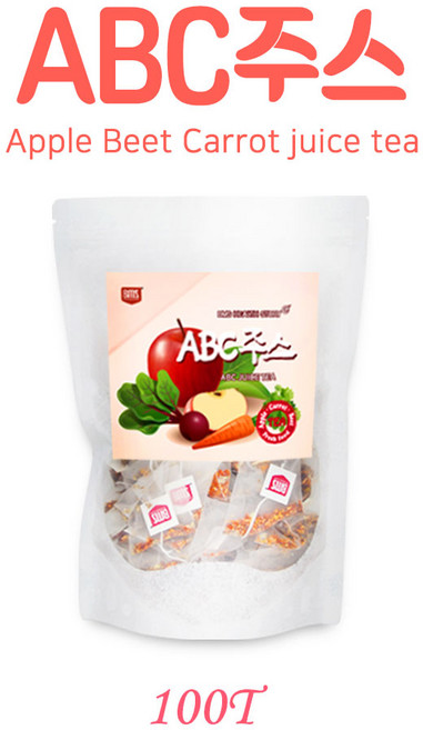 abc주스 티백 국산 건조 레드비트 사과 당근 에이비씨 쥬스 차 야채수 과일 채소 JUICE 재료 건강 음료 티백, 1개, 150g