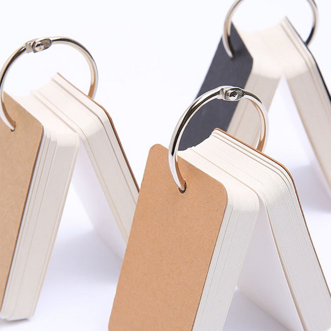 트리플K 미니 단어 암기장 노트패드 100장, 1개, 블랙