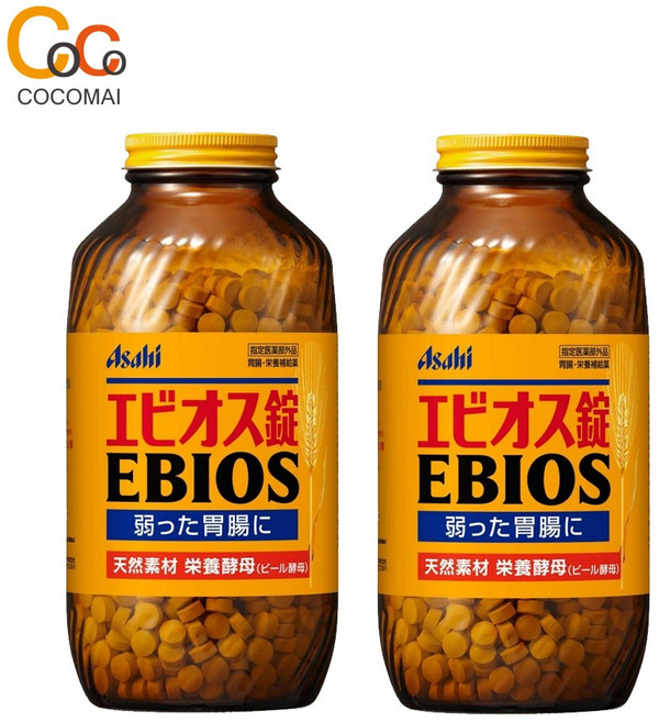 Asahi 에비오스 맥주 효모 캡슐, 2000정, 2개