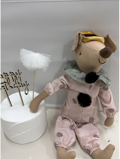 생일인형 빈티지 애니멀 인형 5type 파티인형 생일촬영 돌상소품 테이블데코 인테리어소품 생일선물인형 백일상소품 동물인형선물, 1개, D타입