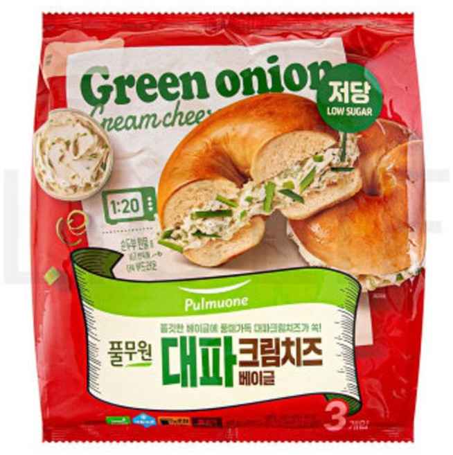 풀무원 대파크림치즈 베이글, 옵션 x 10개, 405g, 10개