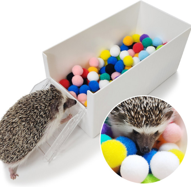 고슴도치 디깅박스 목욕 장난감(계단포함), 폼폼이 미포함, 1개