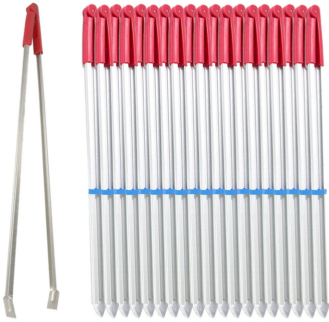 더사모아 청소 휴지 쓰레기 긴 다용도 70cm 환경 집게, 20개, 빨강