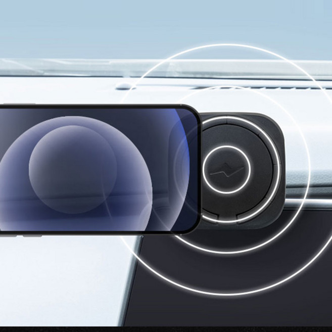 아이리온 싼타페MX5 호환 카비스 맥세이프 무선충전 거치대 스마트폰, 디스플레이 커브드(무선 충전O)