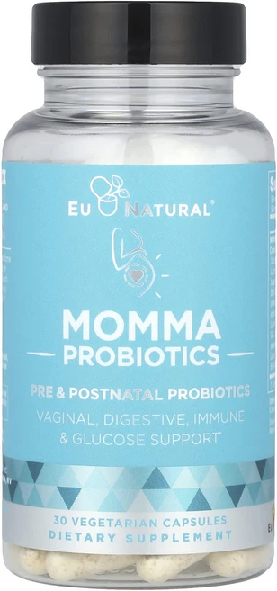 Eu Natural Momma 프로바이오틱 균주 18종 140억CFU 베지캡슐 30정, 3개 - 쿠팡