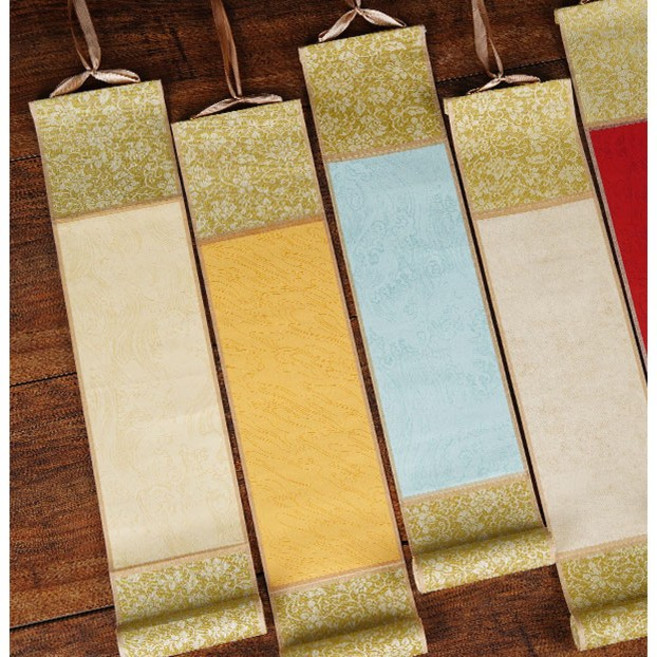 선주화지 서예 캘리그라피 작품용 작은 미니 족자, 4종1세트