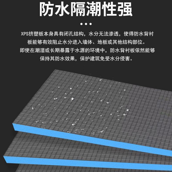防水背襯板 保溫隔熱 防水防潮, 60*120*1.2釐米【4張價格】