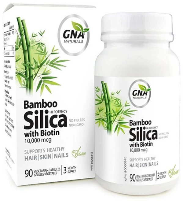 GNA Naturals 비오틴 영양제 Bamboo Silica with Biotin 10000mcg 90정, 1개 - 쿠팡