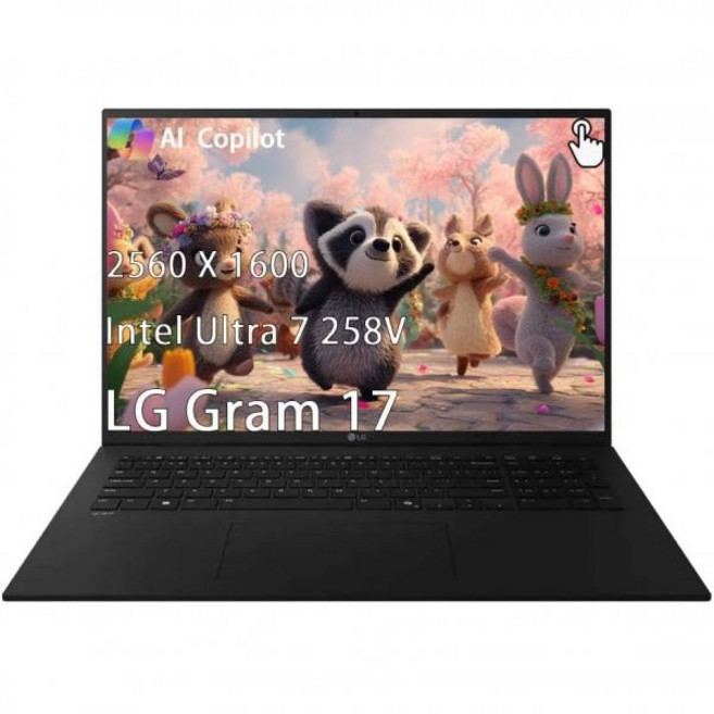 LG 그램 17인치 경량 비즈니스 코파일럿 PC 노트북 WQXGA 2560 x 1600 터치스크린 인텔 울트라 7 시리즈 2 32GB RAM 2TB SSD 아크 윈도
