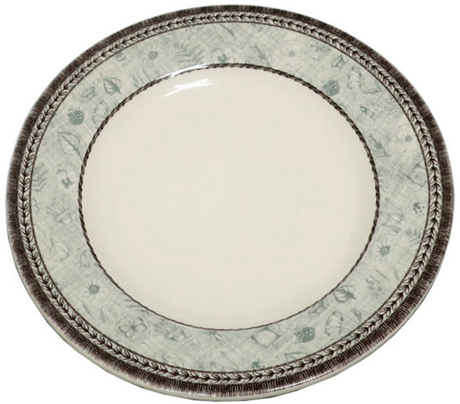 존슨브라더스 마노우드 도자기 접시 호텔 뷔페 돈까스 대형 원형 접시, 1개