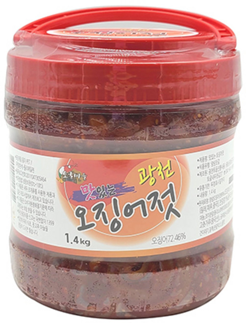 광천토굴 맛있는오징어젓1.4kg, 1.4kg, 1개