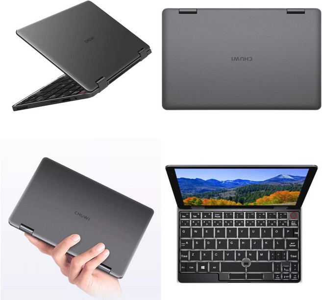 CHUWI MiniBook N150 미니 노트북 태블릿PC 8인치IPS스크린 windows11 포켓슬림 휴대 LPDDR5 16GB PD쾌충지원 듀얼usb-A3.0+타입C+HDMI, Wi-Fi, 512GB, N150(8인치)-딥그레이