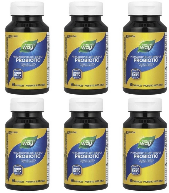 네이처스웨이 프리마도필러스 비피더스 포 어덜트 50억 CFU 캡슐, 90정, 6개 - 쿠팡