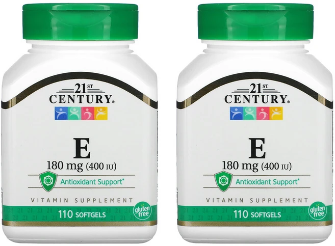 21세기센츄리 비타민 E 180mg(400IU) 소프트젤 110정, 2팩 - 쿠팡