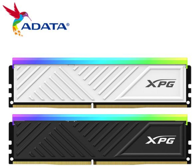 ADATA XPG SPECTRIX D35G DDR4 RGB 화이트 메모리 램 데스크탑용 블랙 U-DIMM 방열판 게이밍 PC 3200MHz, 04 black3600-16GB
