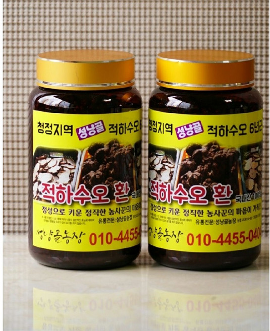 6년근 적하수오 환 분말 티백차 건뿌리, 적하수오 분말 x2통